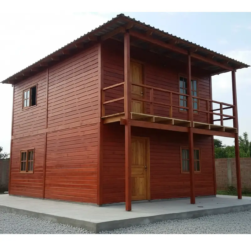 cabana pré-fabricada de 2 andares